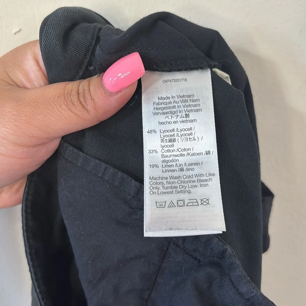 Madewell The Harlow Wide-Leg Pant Black Size 12 - Picture 10 of 11